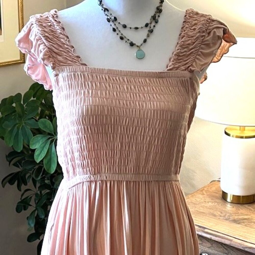 Smocked flowy dress